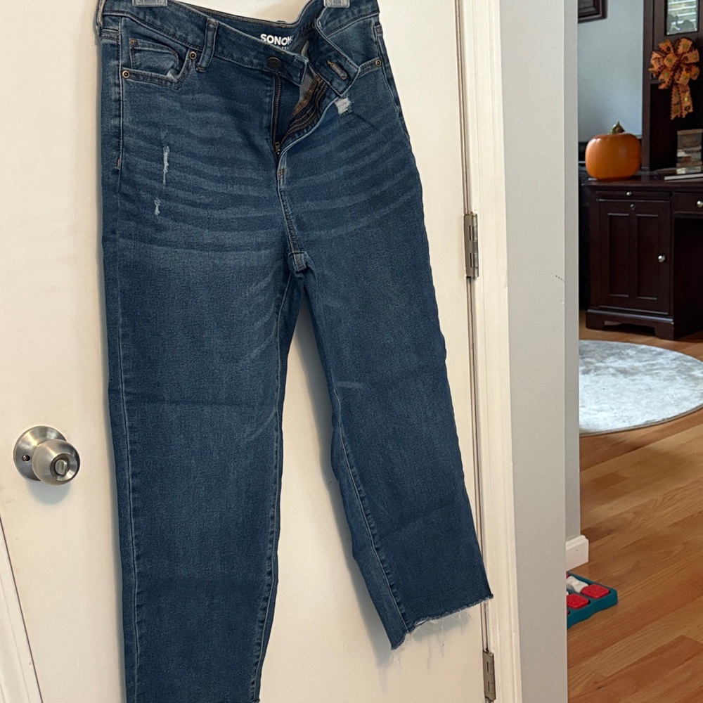 Sonoma Women's Dark Blue Straight Leg Jeans